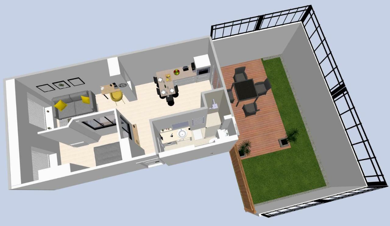 Apartmán Le P'Tit Atelier, Terrasse Privative Lorient Exteriér fotografie